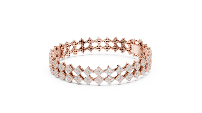 Golden Petal Infinity Bracelet