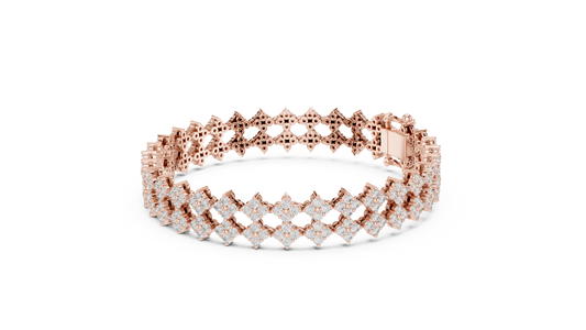 Golden Petal Infinity Bracelet
