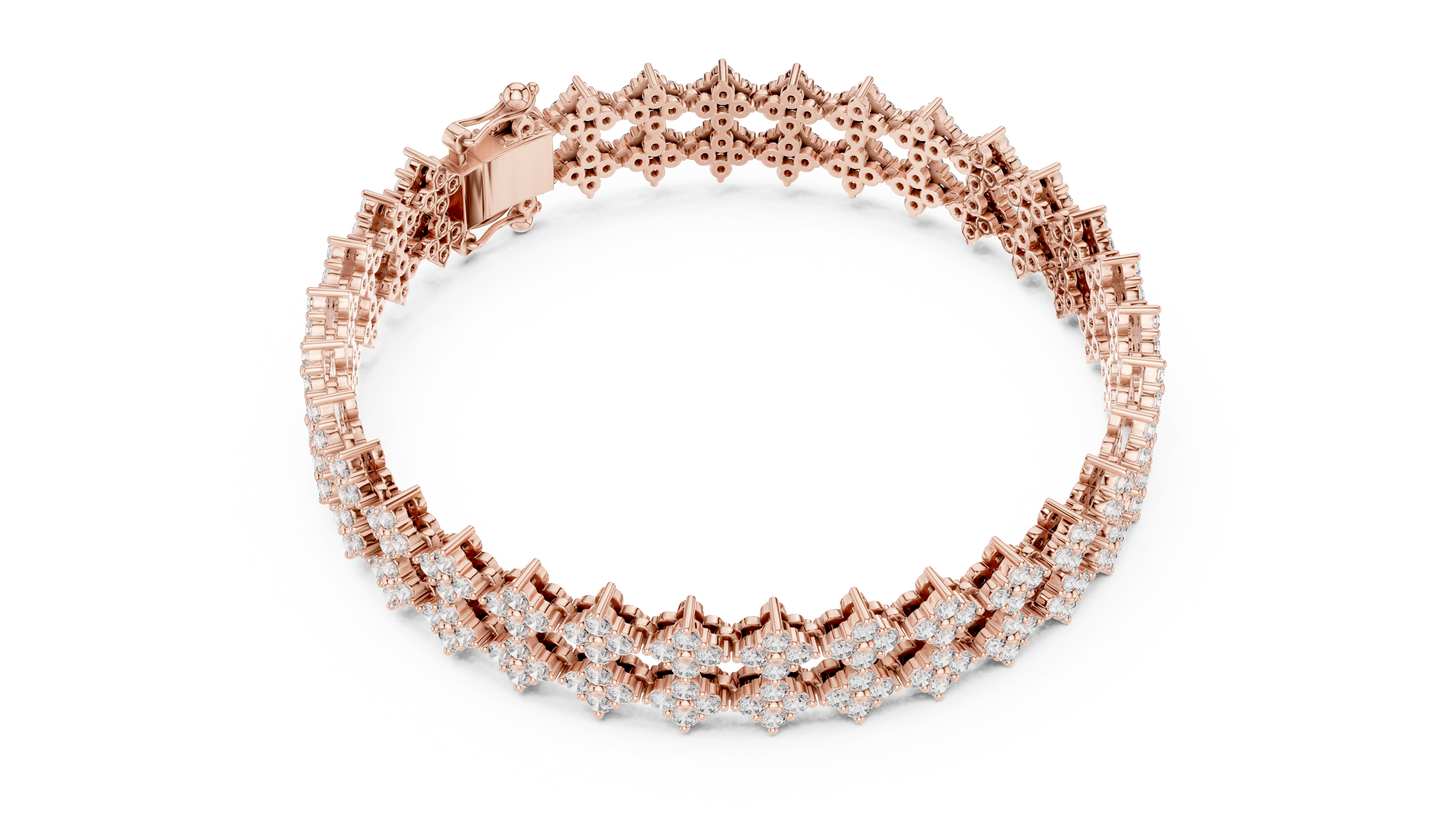 Golden Petal Infinity Bracelet
