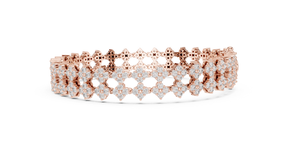 Golden Petal Infinity Bracelet
