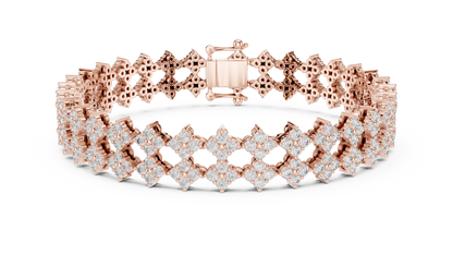 Golden Petal Infinity Bracelet