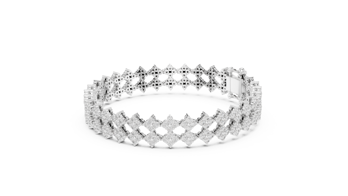 Golden Petal Infinity Bracelet