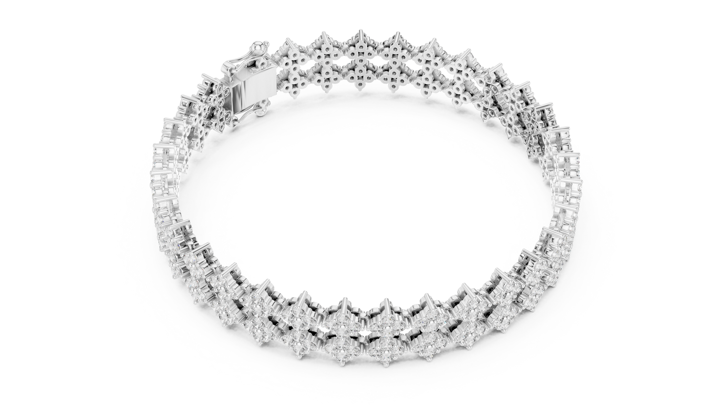 Golden Petal Infinity Bracelet