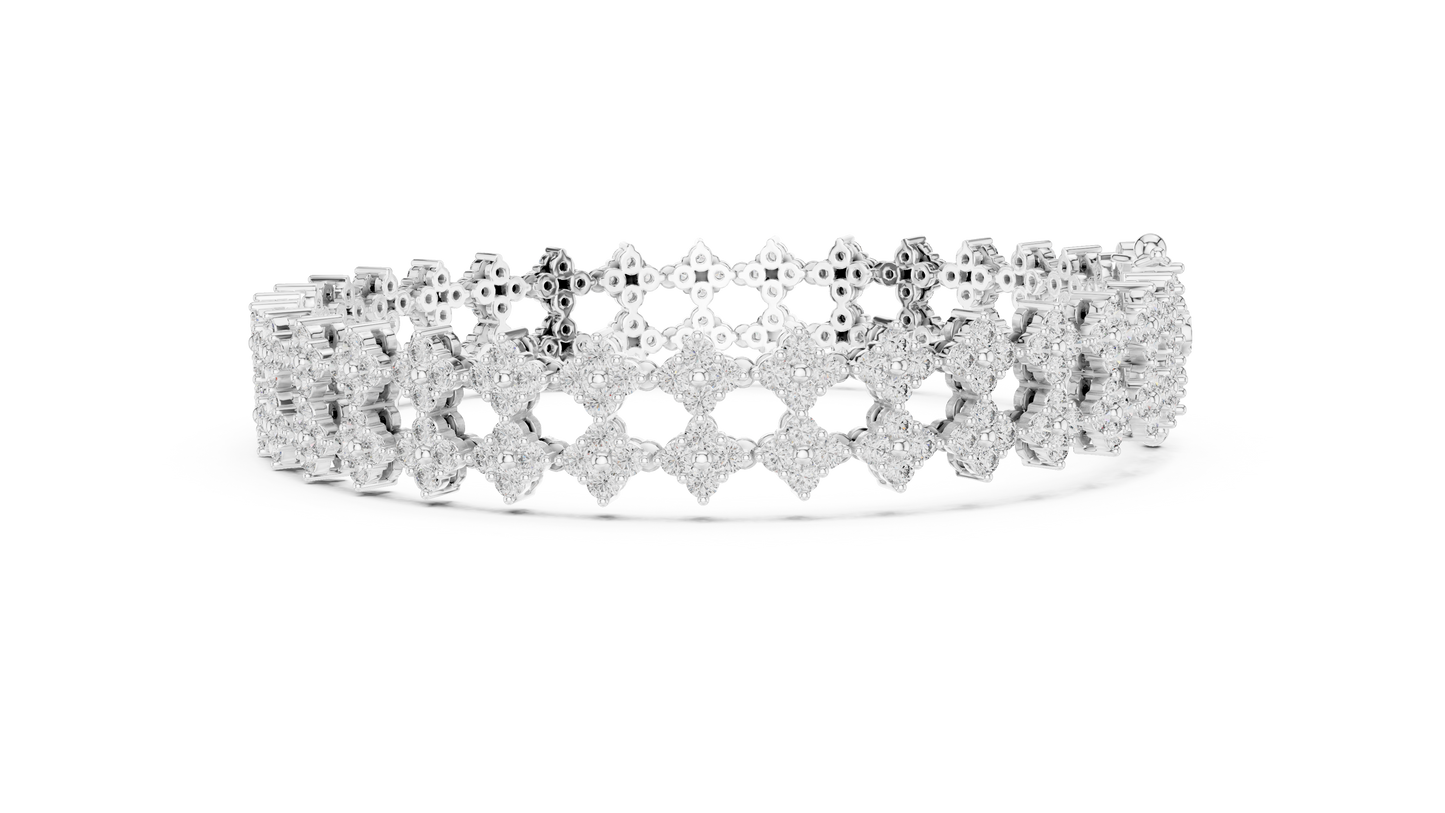 Golden Petal Infinity Bracelet