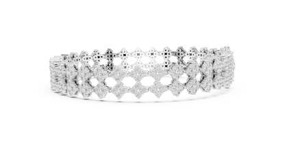 Golden Petal Infinity Bracelet
