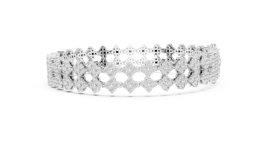 Golden Petal Infinity Bracelet
