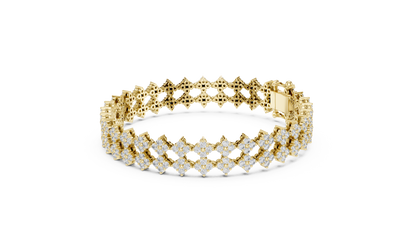 Golden Petal Infinity Bracelet