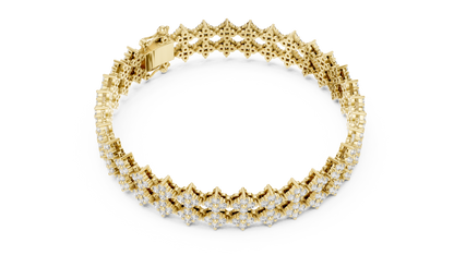 Golden Petal Infinity Bracelet