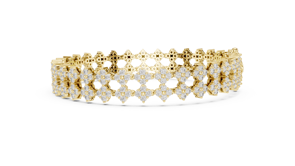 Golden Petal Infinity Bracelet
