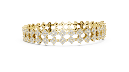 Golden Petal Infinity Bracelet