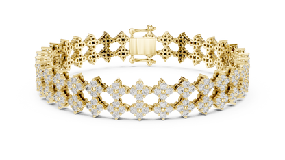 Golden Petal Infinity Bracelet