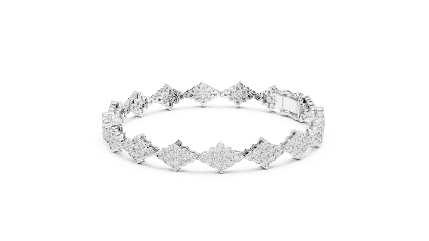 Radiant Floral Symphony Bracelet