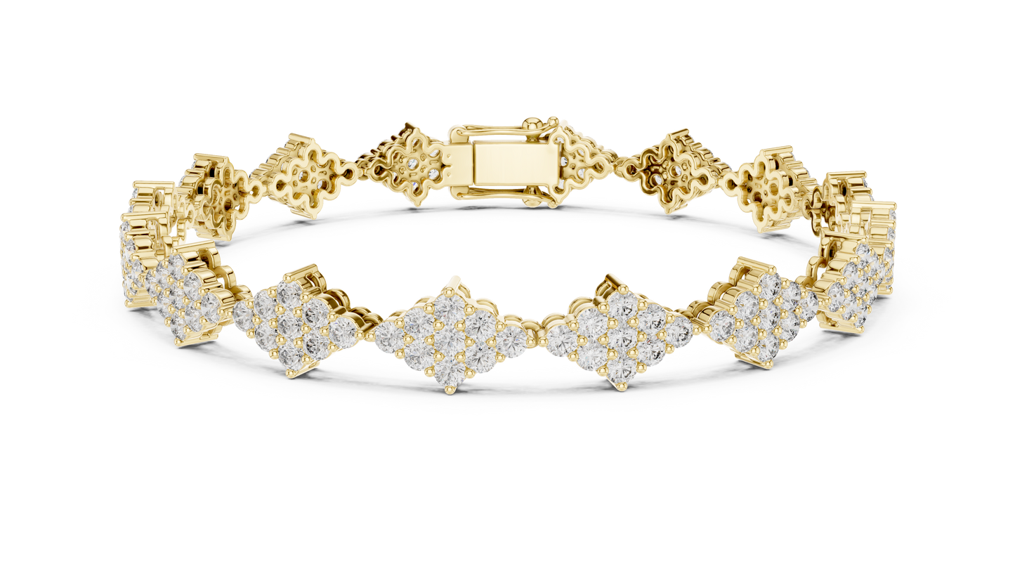 Radiant Floral Symphony Bracelet