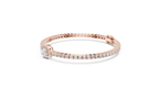 Center Glow Diamond Bracelet – Elegant Halo Style
