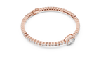 Center Glow Diamond Bracelet – Elegant Halo Style
