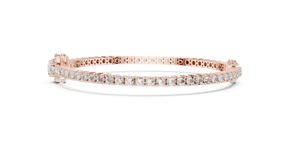 Center Glow Diamond Bracelet – Elegant Halo Style