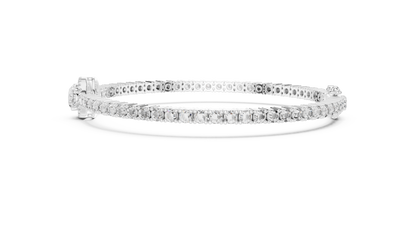 Center Glow Diamond Bracelet – Elegant Halo Style