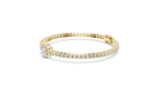 Center Glow Diamond Bracelet – Elegant Halo Style