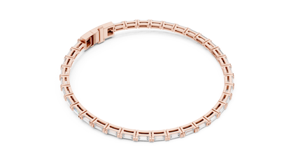 Linear Baguette Diamond Bracelet – Sleek & Stylish