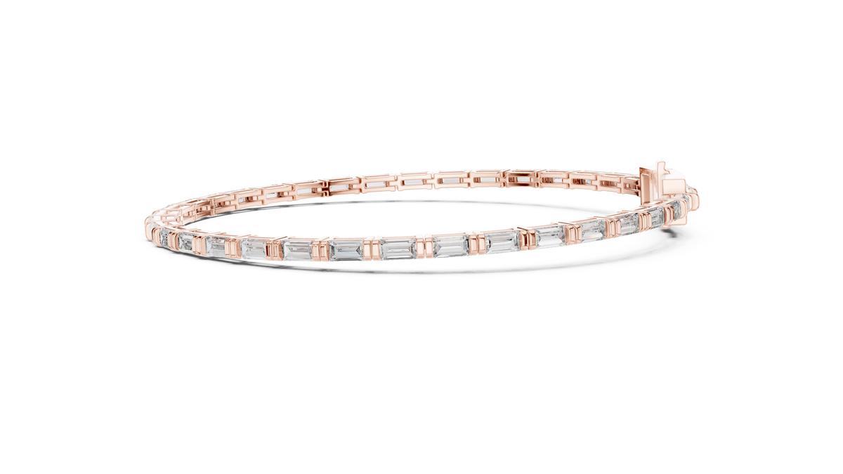 Linear Baguette Diamond Bracelet – Sleek & Stylish