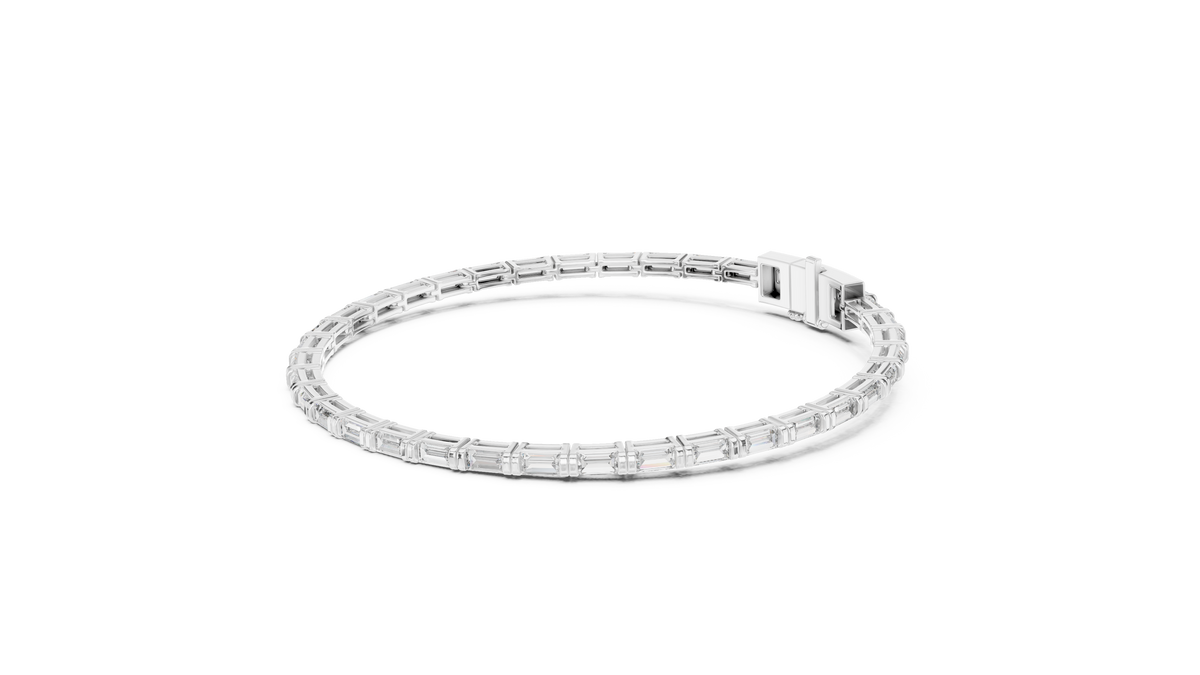 Linear Baguette Diamond Bracelet – Sleek & Stylish