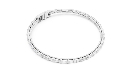 Linear Baguette Diamond Bracelet – Sleek & Stylish