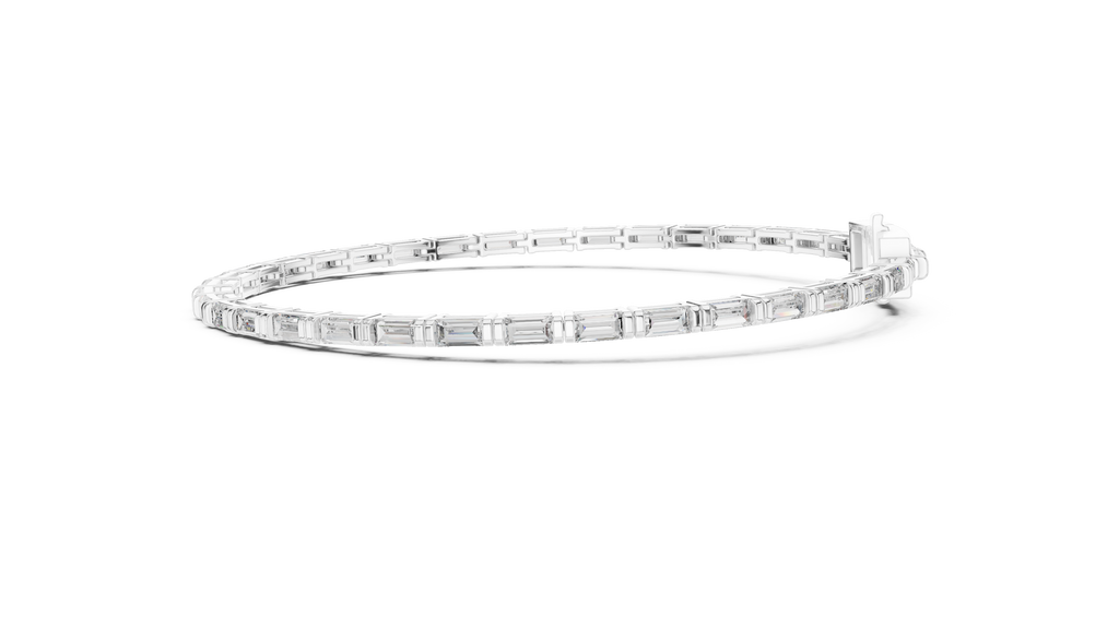 Linear Baguette Diamond Bracelet – Sleek & Stylish