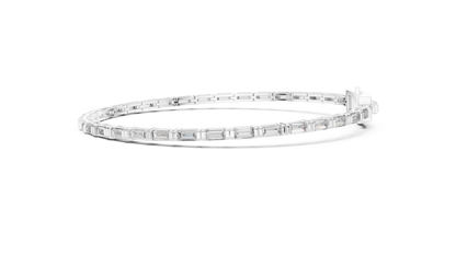 Linear Baguette Diamond Bracelet – Sleek & Stylish