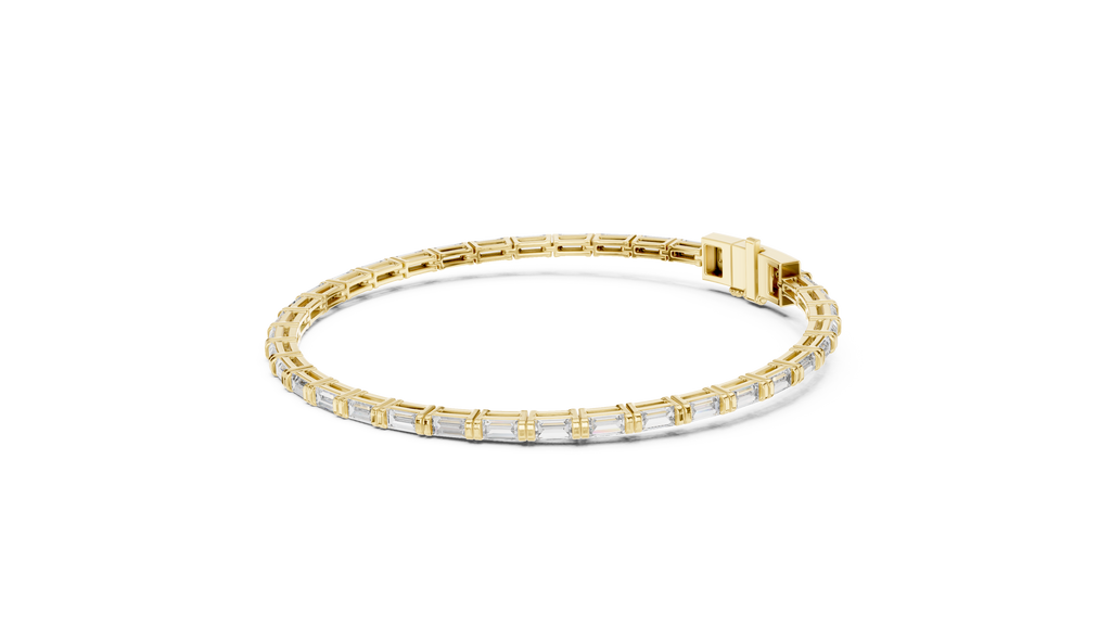 Linear Baguette Diamond Bracelet – Sleek & Stylish
