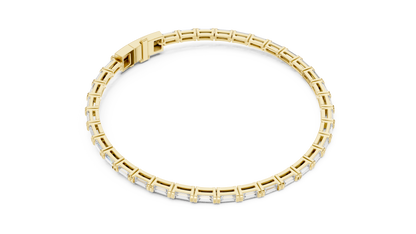 Linear Baguette Diamond Bracelet – Sleek & Stylish