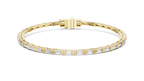 Linear Baguette Diamond Bracelet – Sleek & Stylish