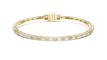 Linear Baguette Diamond Bracelet – Sleek & Stylish