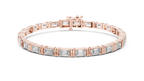 Prism Segment Diamond Bracelet