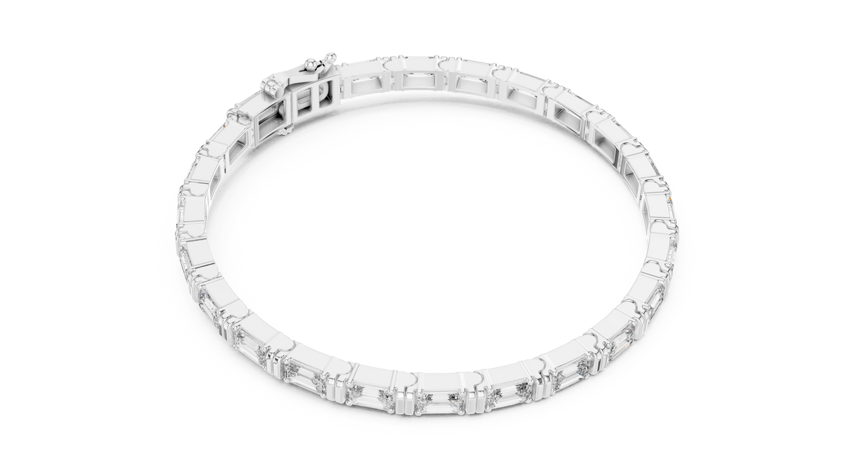 Prism Segment Diamond Bracelet