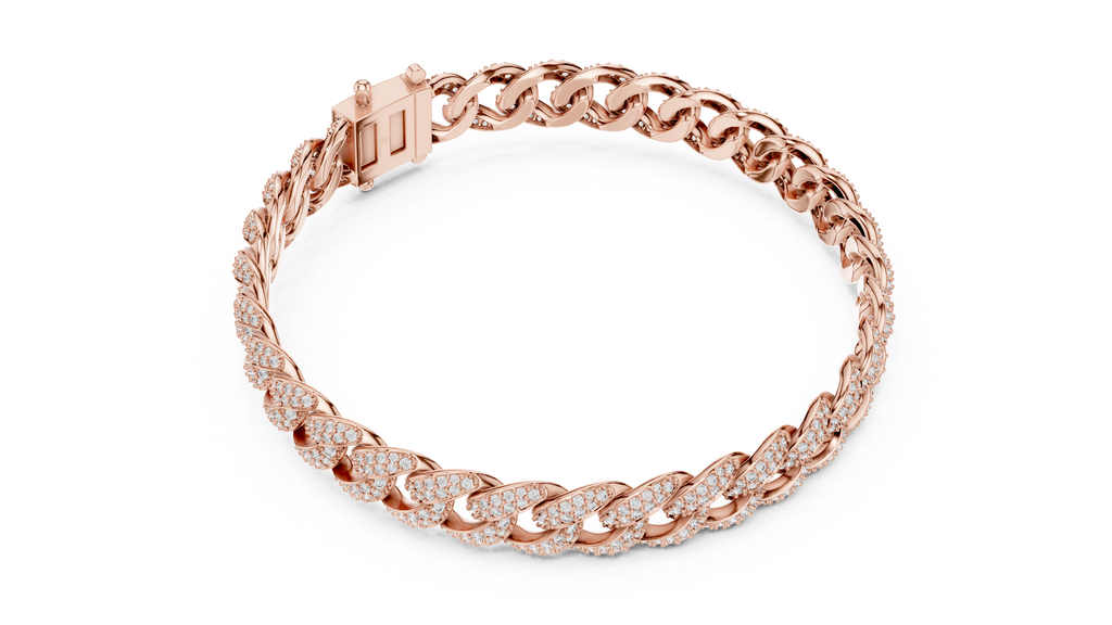 Premium Cuban Chain Diamond Bracelet