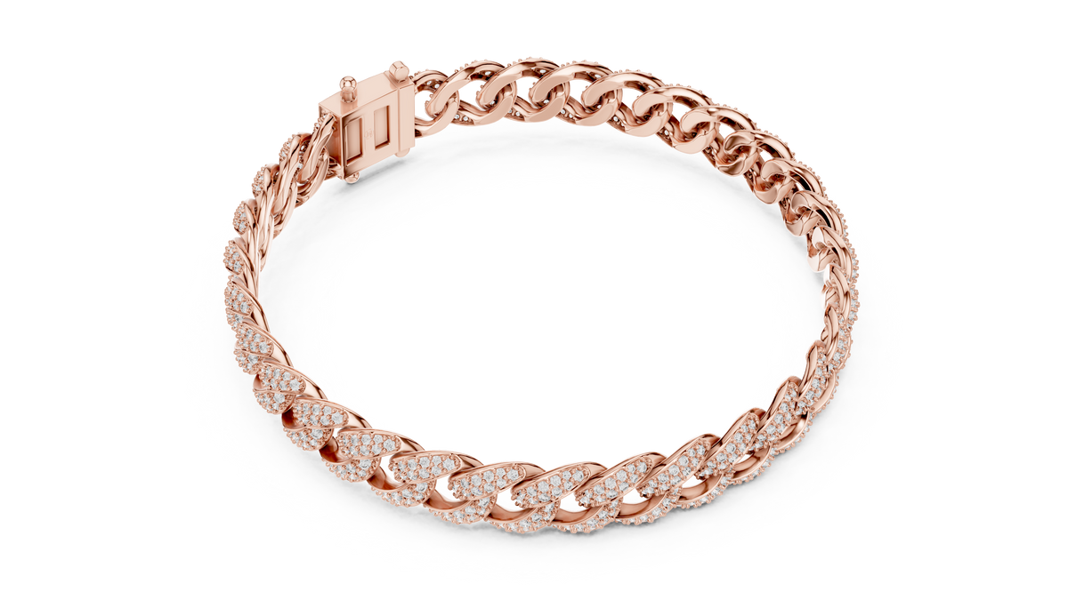 Premium Cuban Chain Diamond Bracelet