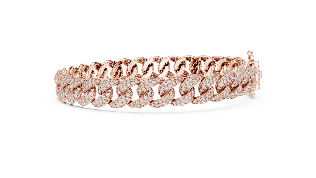 Premium Cuban Chain Diamond Bracelet