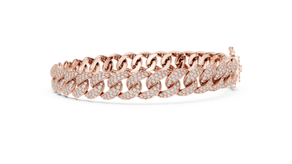 Premium Cuban Chain Diamond Bracelet