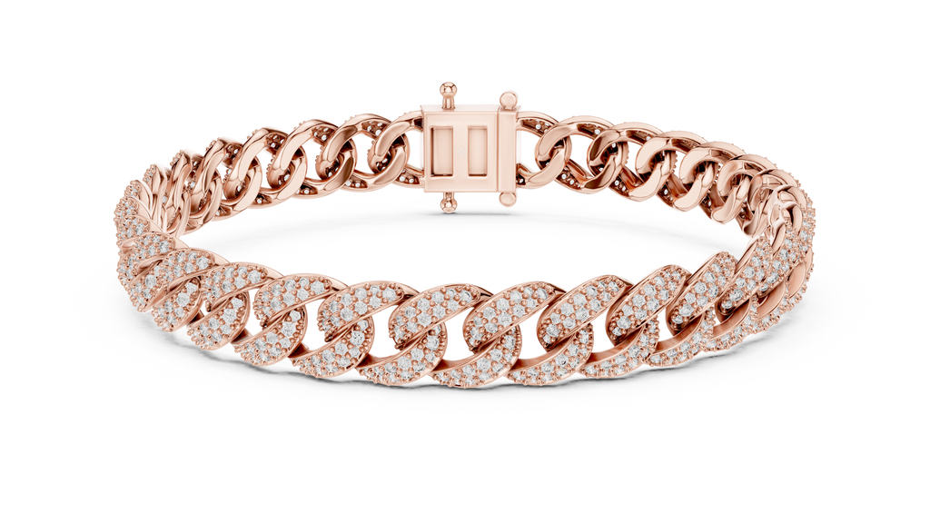 Premium Cuban Chain Diamond Bracelet