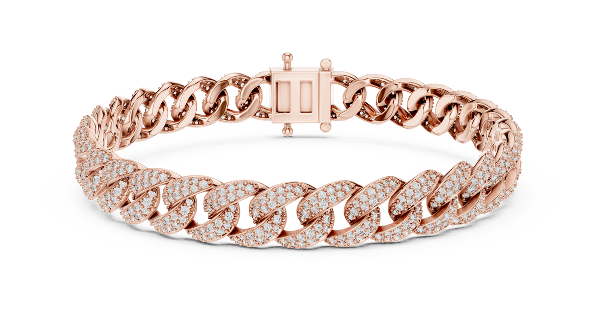 Premium Cuban Chain Diamond Bracelet