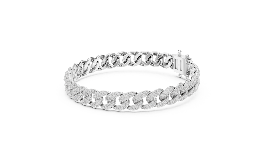 Premium Cuban Chain Diamond Bracelet
