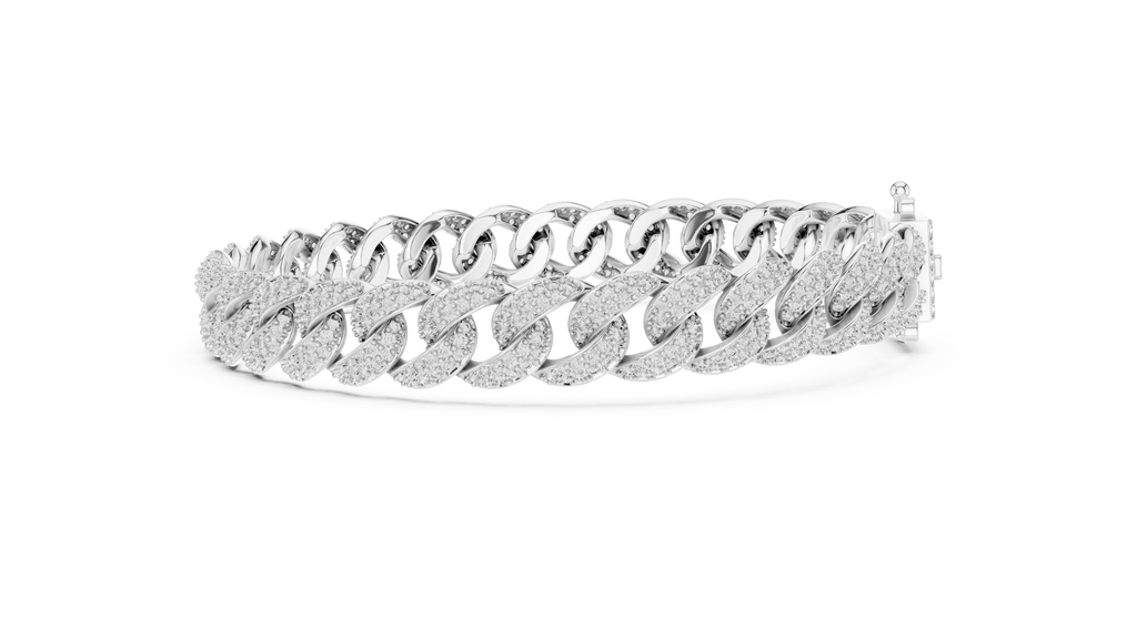 Premium Cuban Chain Diamond Bracelet