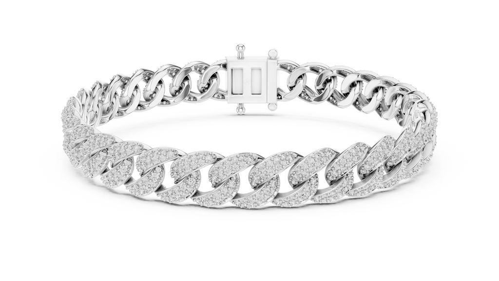 Premium Cuban Chain Diamond Bracelet