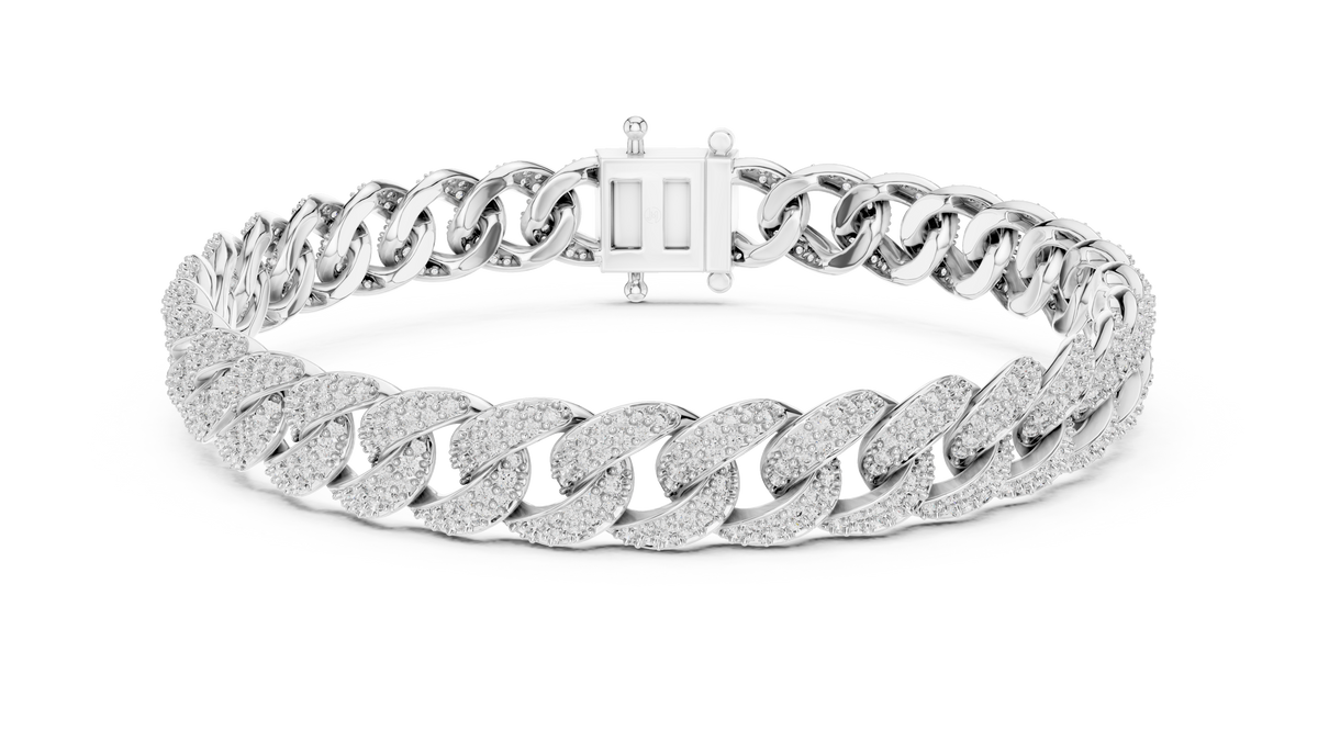 Premium Cuban Chain Diamond Bracelet