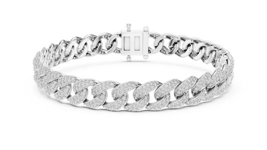 Premium Cuban Chain Diamond Bracelet