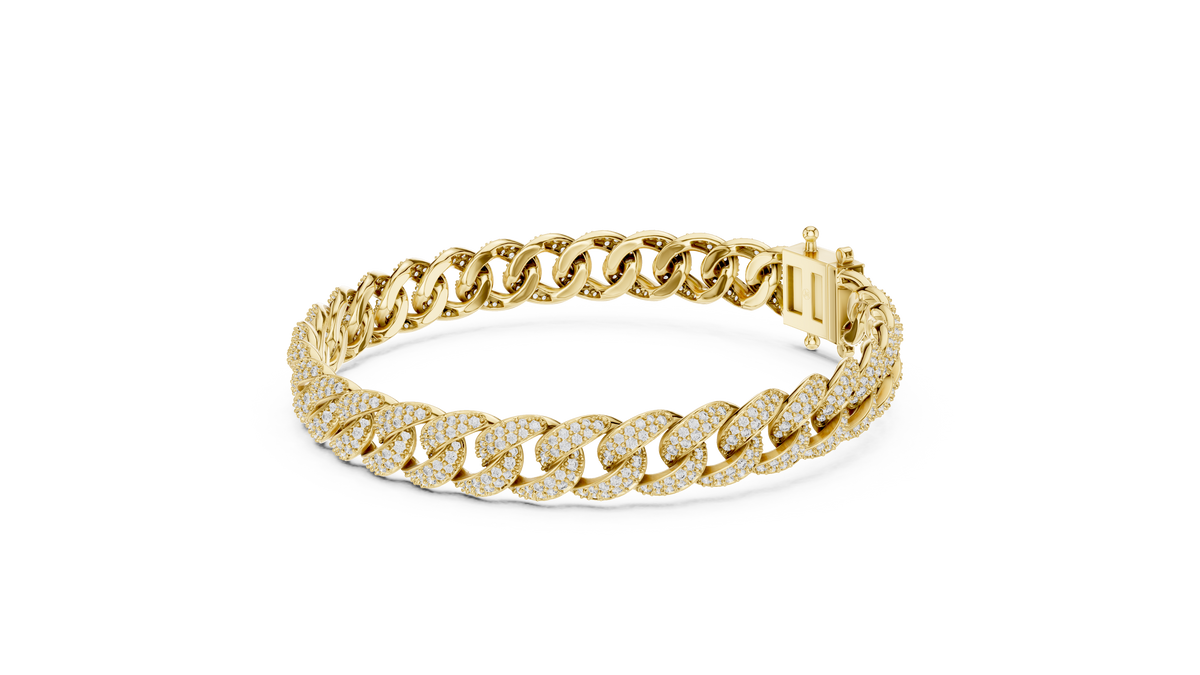 Premium Cuban Chain Diamond Bracelet