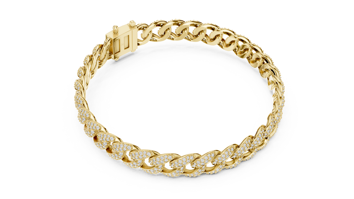 Premium Cuban Chain Diamond Bracelet