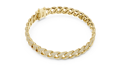 Premium Cuban Chain Diamond Bracelet