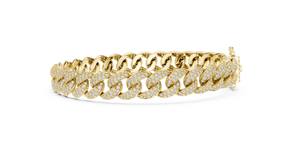 Premium Cuban Chain Diamond Bracelet