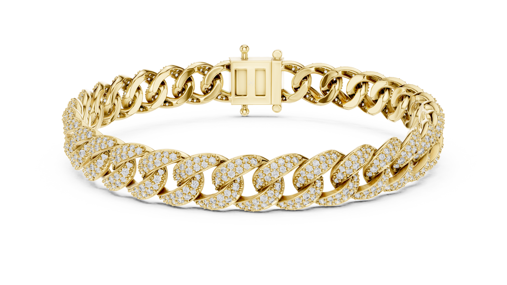 Premium Cuban Chain Diamond Bracelet
